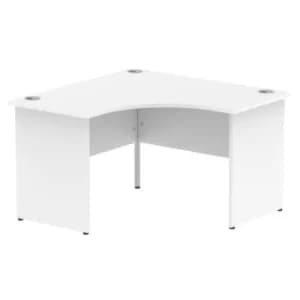 Impulse 1200 Corner Desk Panel End Leg Desk White
