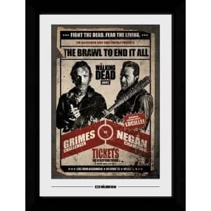 The Walking Dead Fight Poster Collector Print