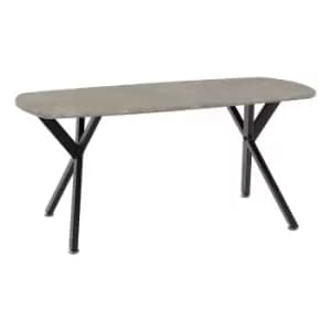 Seconique Athens Oval Coffee Table - Concrete Effect