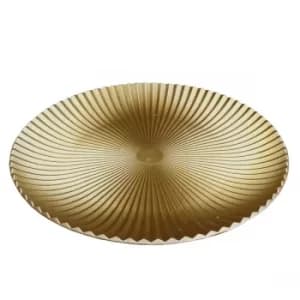 Wood Effect Sunburst Dish 40cm