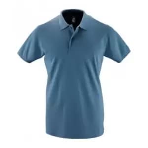 SOLS Mens Perfect Pique Short Sleeve Polo Shirt (S) (Slate Blue)