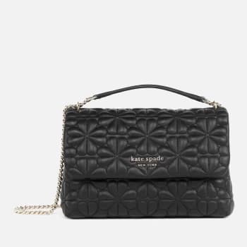 Kate Spade New York Womens Bloom Quilt Small Shoulder Bag - Black