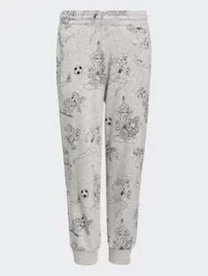 adidas Disney Comfy Princesses Joggers, Grey/Black, Size 2-3 Years, Women