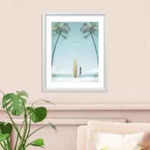The Art Group California Framed Print Blue