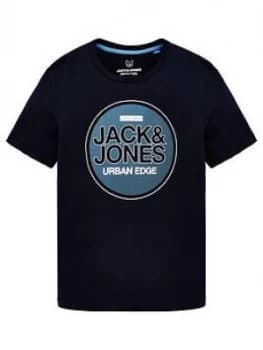 Jack & Jones Junior Boys Urban Edge Short Sleeve T-Shirt - Navy Blazer