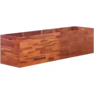Garden Raised Bed Acacia Wood 200x50x50cm Vidaxl Brown