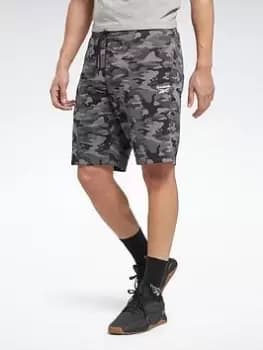 Reebok Identity Camo Shorts, Black Size XL Men