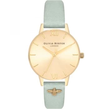 Embellished Strap Gold Sunray & Sage Watch