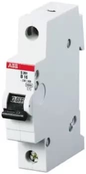 Abb S202-B20 Circuit Breaker, Thermal Mag, 2 Pole