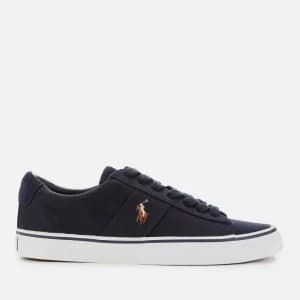 Polo Ralph Lauren Mens Sayer Canvas Low Top Trainers - Aviator Navy - UK 11