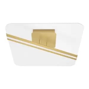 Merano - Allen Integrated LED Semi Flush Light Gold Aluminium LED 33W 2162Lm 3000K