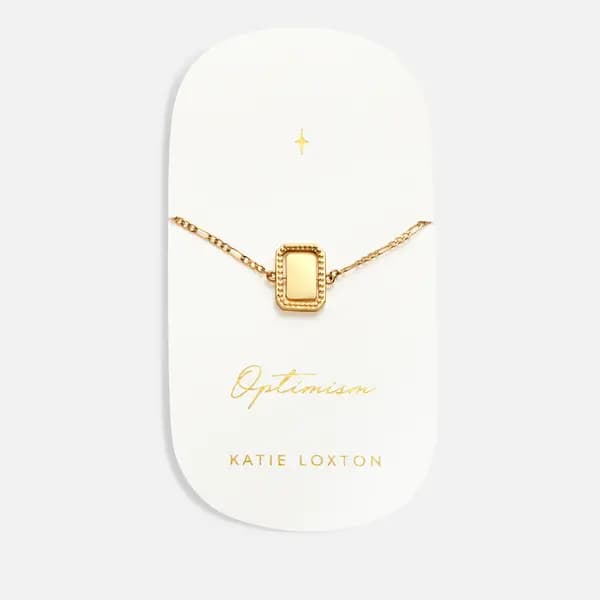 Katie Loxton Womens Optimism Spinning Amulet Bracelet - Gold