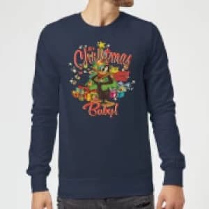 Looney Tunes Its Christmas Baby Christmas Sweatshirt - Navy - 3XL
