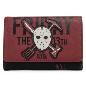 Loungefly Friday The 13th Jason Mask Tri-Fold Wallet