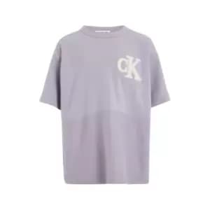 Calvin Klein Jeans Towelling Mono Terry Top - Purple