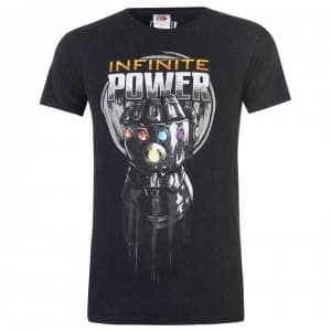 Character Marvel Wash T Shirt Mens - Infinite Power