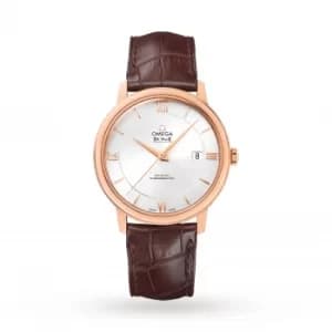 De Ville Prestige Mens 40mm Automatic Co-Axial 18ct Rose Gold Mens Watch