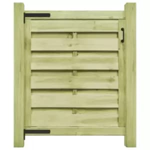 Vidaxl Garden Gate Impregnated Pinewood 100X100 Cm Green