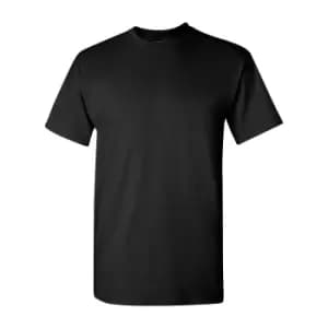 Gildan Mens Heavy Cotton Short Sleeve T-Shirt (Pack Of 5) (4XL) (Black)