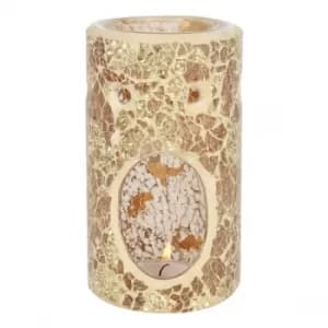 Gold Pillar Crackle Oil Burner