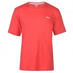 Slazenger Tipped T Shirt Mens - Red