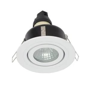 White Tiltable IP65 Shower Light