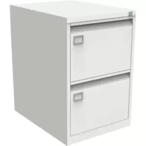Bisley Filing Cabinet with 2 Lockable Drawers AOC2 - White