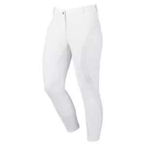 Dublin Edge Gel Full Seat Ladies Breeches - White