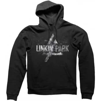 Linkin Park - Smoke Logo Unisex Large Hoodie - Black