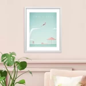 The Art Group Cote D'Azur Framed Print Blue