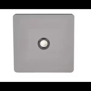 Schneider USFP Single Coaxial Socket Black Insert Black Nickel - GU7410BBN