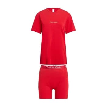 Calvin Klein Mod Structure Pyjama Set - Rustic Red XMK