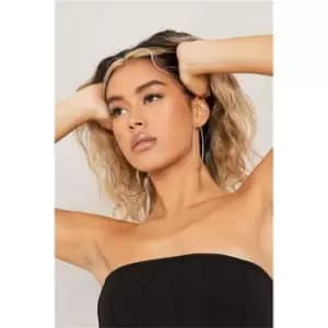 I Saw It First Silver Medium Hoop Earrings - Metallics