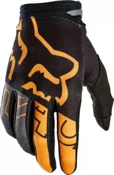 FOX 180 Skew Motocross Gloves, black-gold Size M black-gold, Size M
