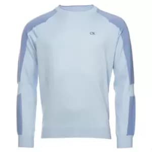 Calvin Klein VELETO CREW SWEATER - AIRBlue - L