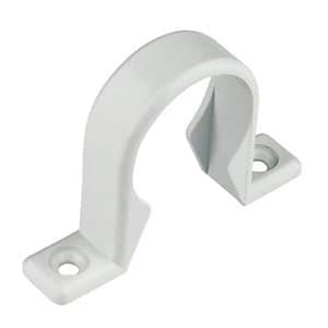 FloPlast WP34W Push-fit Waste Pipe Clips - White 32mm Pack of 3