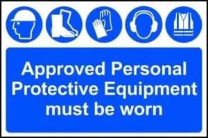 Approved Personal Protective Equipment Must Be Worn - PVC (600 X 400MM)