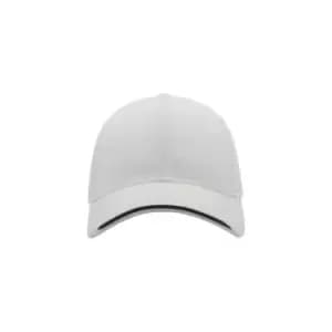 Atlantis Estoril Jacquard Weave 6 Panel Cap (One Size) (White)