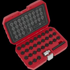 Sealey 32 Piece Locking Wheel Nut Key Set for Mercedes