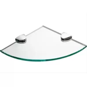 Miller Classic Rounded Corner Shelf, Chrome