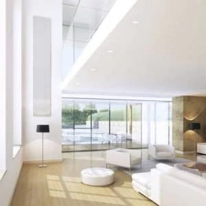1 Light Bathroom Ceiling Recessed Spotlight Matt White IP65