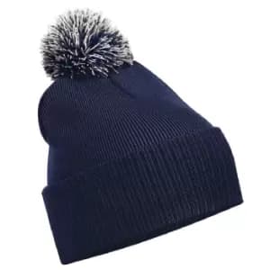 Beechfield Snowstar Recycled Beanie (One Size) (Navy/Light Grey)