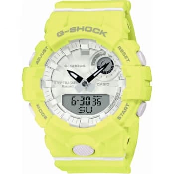 Casio White And Yellow 'G-Shock' Radio Controlled Watch - GMA-B800-9AER