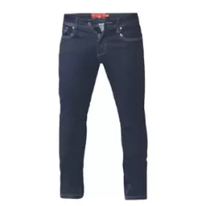 Duke Mens Cedric Stretch Tapered Jeans (36XL) (Indigo Denim)