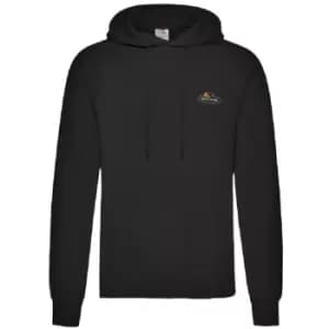 Fruit of the Loom Mens Vintage Logo Hoodie (L) (Black)