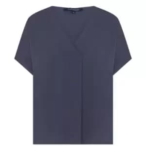 French Connection Crepe Light Top - Blue