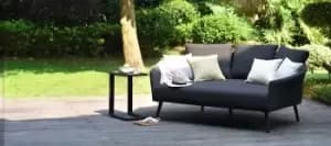 Maze Ark Charcoal Fabric Daybed