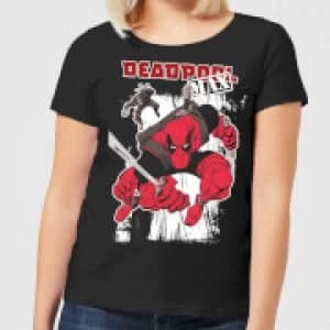 Marvel Deadpool Max Womens T-Shirt - Black