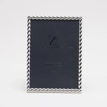 5" x 7" - Elegance Silver Plated Rope Twist Photo Frame