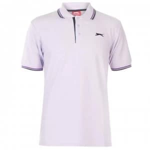 Slazenger Tipped Polo Shirt Mens - Lilac